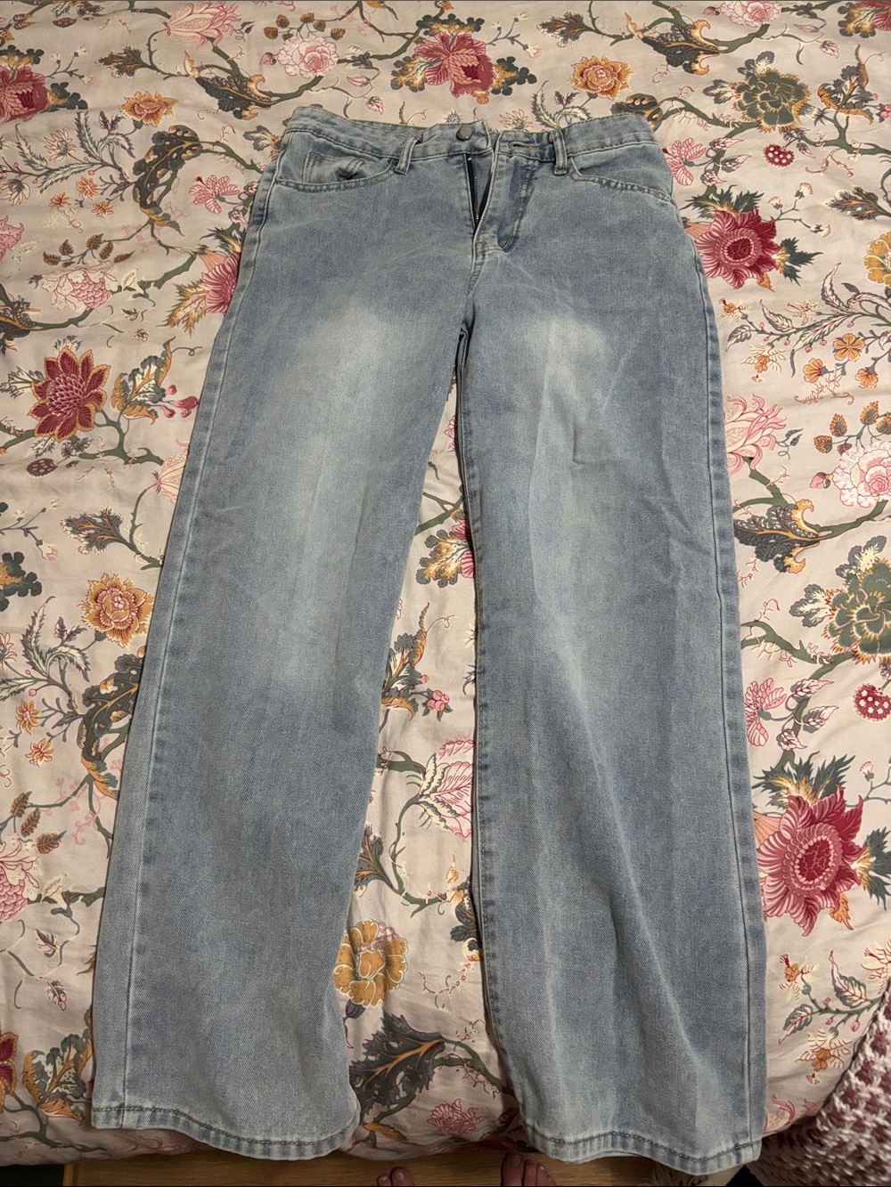 Light Blue Women's Wide-Leg Jeans